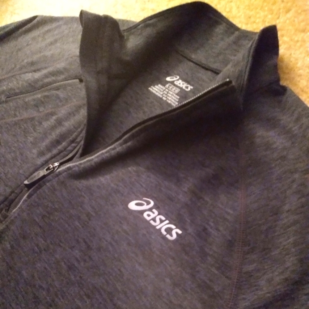 ASICS Gray Full Zip-Up Jacket - Picture 3 of 9